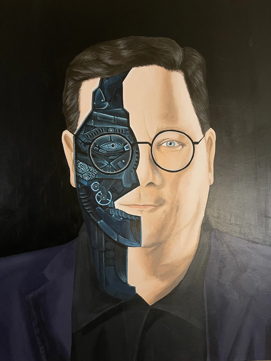 Portrait of Brice Le Blévennec — half human, half machine